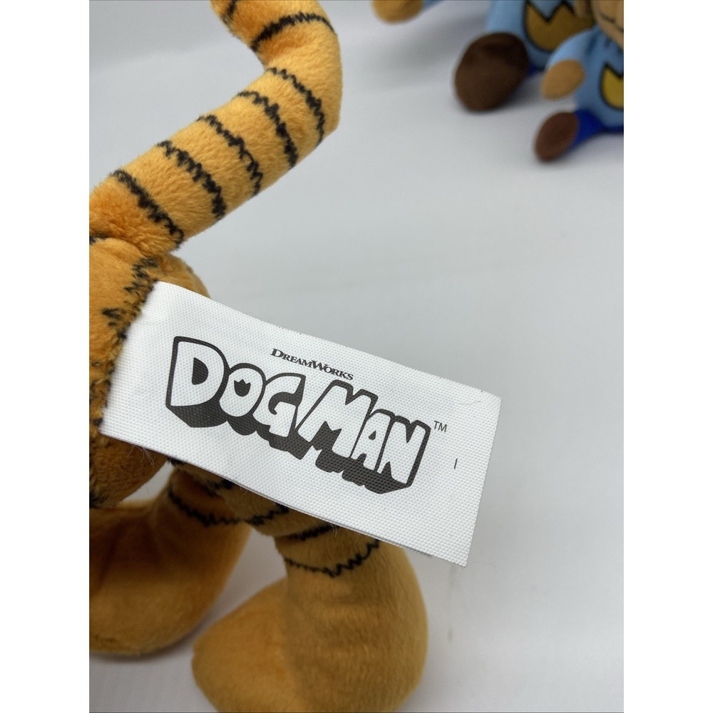 Jakks Pacific Dog Man Plush Set Petey the Cat DreamWorks 4 Piece Lot NWT - Picture 10 of 16